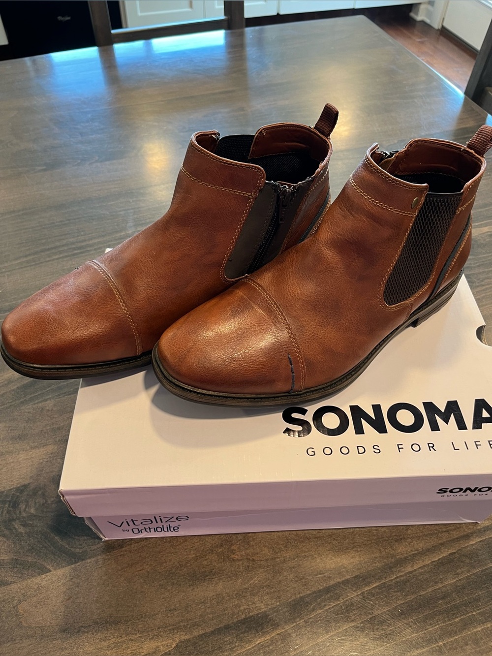 Sonoma Ankle Dress Boots 
Size: 10
Color: Tan